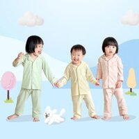 Bộ dài tay Pijama cho bé trai, bé gái 0 -3 tuổi sắc màu shimmering sáng bóng