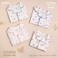 Bộ dài tay Pijama cho bé trai, bé gái chất liệu Cotton 9- 3 tuổi