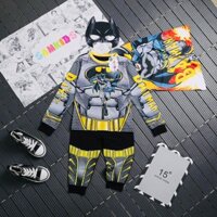 Bộ dài tay quần áo siêu nhân in hình người dơi SN2211-BAT