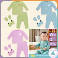 Bộ dài tay sơ sinh Lullaby NH68B cho bé chất cotton mềm