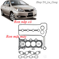 Bộ đại tu mặt máy nắp quy lát Toyota Vios Ron gioăng nắp cò cacte hộp nhớt đời 03-05 2004 xe hơi supap máy 1.3
