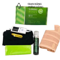 Bộ Đai Ủ Nóng SlimmingBody Sb2 Cải Tiến Kèm Đai Dán Định Hình Sau Sinh - 5 Món