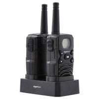Bộ đàm 2 chiều Amazon Basics có bộ sạc để bàn, pin, kết nối đường dài, kèm pin sạc - Chính hãng