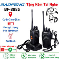 Bộ Đàm Baofeng BF-888S Chính Hãng Sóng Khỏe Tầm Xa Từ 3-5 Km 16 Kênh