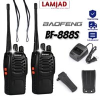 Bộ đàm Baofeng BF-888S LAMJAD bao gồm đầy đủ các phụ kiện,16 Kênh,Chất Lượng Âm Thanh Chuẩn