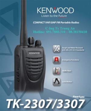 Bộ đàm Kenwood TK-3307 (VHF-4W)
