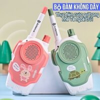 Bộ đàm trẻ em [Gửi pin] Đồ Chơi Cho Bé bộ đàm đồ chơi bộ đàm mini combo 2 chiếc đa chiều 2 kênh phạm vi 300m cho trẻ vui chơi