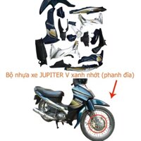 Bộ dàn áo Loại Phanh Đĩa xe JUPITER V - màu XANH NHỚT, nhựa nguyên sinh ABS