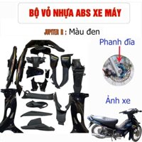 Bộ dàn áo Loại Phanh Đĩa xe máy JUPITER R đời 2001 đến 2003 Nhựa ABS cao cấp màu ĐEN - B2024