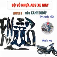 Bộ dàn áo Loại Phanh Đĩa xe máy Jupiter R đời 2001 đến 2003 nhựa ABS cao cấp màu Xanh Nhớt - B2025