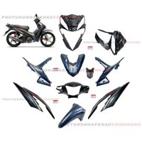 Bộ dàn áo Wave RSX 110 2021 2022 màu Xanh Lam Xám Đen Vành Đúc (9 món), Bộ áo nhựa màu Wave Rsx 110 Phanh đĩa 2020 2023