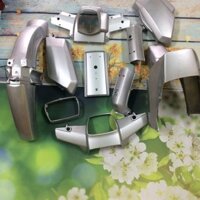 Bộ Dàn áo xe Dream 2- Dream Việt  màu  BẠC -nhựa Trắng ABS loại 1