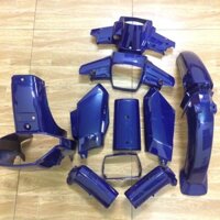 Bộ dàn áo xe Dream 2 - Việt - Thái  màu XANH TÍM - nhựa trắng ABS loại 1