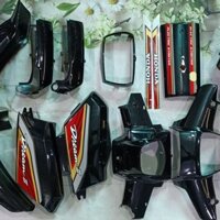 Bộ dàn áo xe Dream II Honda Màu Đen bóng siêu dẹp - B2949