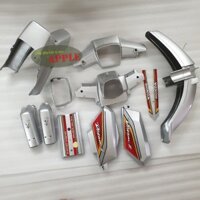 Bộ dàn áo xe Dream II màu Bạc [TẶNG TEM] nhựa áo xe Dream II nhựa ABS cao cấp -A685