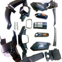 Bộ Dàn áo xe DREAM ll -Dream 2 màu ĐEN -nhựa ABS loại 1-Tem Nổi