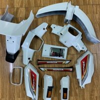 Bộ dàn áo xe Dream Việt màu Trắng -nhựa nguyên sinh ABS