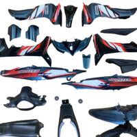 Bộ dàn áo xe Jupiter Gravita màu Xanh Đá [ KÈM TEM ] - nhựa trắng nguyên sinh ABS loại 1