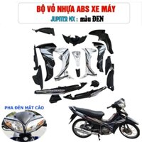 Bộ dàn áo xe Jupiter MX Loại Pha đèn Mắt Cáo, nhựa ABS nguyên sinh cao cấp màu Đen - G550