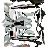 Bộ Dàn áo xe Jupiter MX - Mắt Cú màu Bạc [ Tặng Tem ] -nhựa trắng nguyên sinh ABS loại 1