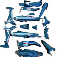 Bộ Dàn ÁO xe Sirius  RC - Sirius ĐEN ( TẶNG TEM ) nhựa trắng ABS LOẠI ĐẸP