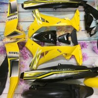 Bộ  dàn áo xe Sirius  RC màu VÀNG đen -nhựa nguyên sinh loại 1