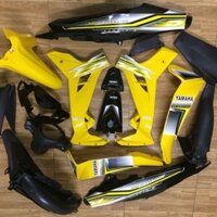 Bộ dàn áo xe Sirius - Sirius RC màu Vàng Đen- nhựa nguyên sinh ABS