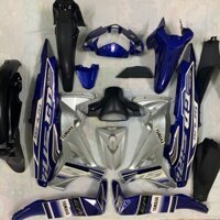 Bộ dàn áo xe sirius - SIRIUS RC màu Xanh Dương -nhựa trắng nguyên sinh cao cấp loại 1