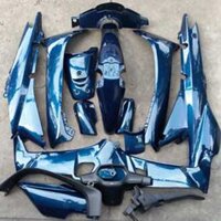 Bộ dàn áo xe WAVE anpha - Wave zx - wave 110 đời 2002-2006, nhựa nguyên sinh ABS màu XANH NHỚT