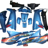 Bộ Dàn áo xe Wave thái - alpha - nhỏ 110 (TẶNG TEM - wave đời 2002 đến 2006 màu XANH NGỌC