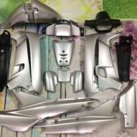 Bộ Dàn áo xe Wave thái màu BẠC ,alpha ,Wave đèn pha 1 mắt  màu Bạc - nhựa ABS