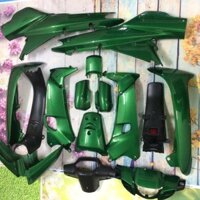 Bộ dàn áo xe WAVE THÁI , Wave 110, Wave 1 bóng màu Xanh ken, nhựa nguyên sinh ABS(B100-KEN)