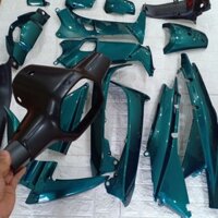 Bộ dàn áo xe Wave THÁI - Wave nhỏ - Wave ZX, WAVE anpha - wave 110 đời 2002-2006, Nhựa ABS màu Xanh Rêu