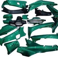 Bộ dàn áo xe Wave ZX - Wave anpha - Wave 110 đời 1997 đến 2006 Màu Xanh Heineken