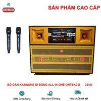 Bộ dàn karaoke di động chính hãng ONTEKCO 3340i ALL IN ONE linh kiện cao cấp, có bánh xe