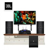 Bộ dàn Karaoke: Loa JBL KP 2012G2, Micro không dây JBL VM300, Cục đẩy công suất Wharfedale CPD 3600, Vang số JBL VX8, Loa Sub Yamaha DXS15 MKII