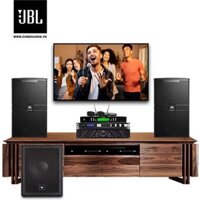 Bộ dàn Karaoke SP007481: Loa JBL KP4010G2 (1 cặp), Loa Sub Proel S12A, Cục đẩy công suất Wharfedale Pro XR 1500, Mixer JBL KX180A và Micro không dây Paramax SM-1000 SMART