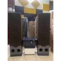 Bộ dàn loa đa dụng, vừa karaoke vùa nghe nhạc, gồm cặp loa cây bass 25, amli 506n 16 sò
