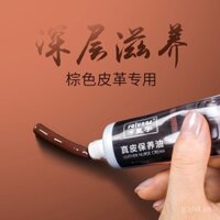 Bộ đánh giày da màu nâu, sửa chữa da thật, bảo trì da, phục hồi màu sắc nâng cao, bộ bàn chải giày màu đỏ nâu unisex