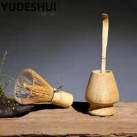 Bộ đánh trứng Matcha 3in1 YudhUI, với muỗng đánh trứng bột trà xanh bằng tre, Bàn chải trà tái sử dụng cấp thực phẩm truyền thống Khuấy
