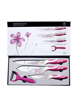 Bộ dao 3 món kèm dao bào Fiore Moriitalia MS-04-28PL