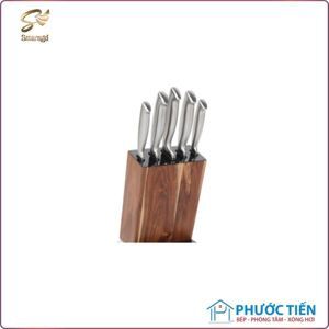 Bộ dao 6 món Acacia Black Stanley Rogers – Italy