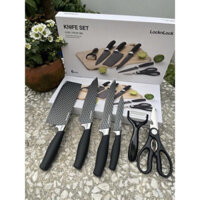 Bộ Dao 6 Món Lock&Lock Chống Dính, Bộ Dao Nhà Bếp Đa Năng Bằng Thép Không Gỉ CKK101S01