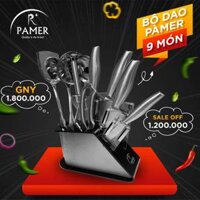 BỘ DAO 9 MÓN THÉP CAO CẤP PAMER PM-D09