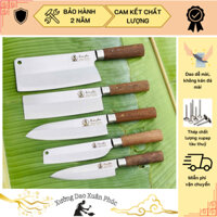 Bộ Dao Bếp 5 Món, Thép Supap Tàu Thuỷ Không Gỉ Cao Cấp