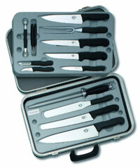 Bộ dao bếp Victorinox Small Chef's case (Black Fibrox Handle)
