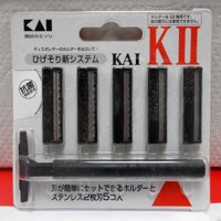 Bộ dao cạo râu 2 lưỡi kép 1 thân, 5 lưỡi - Hàng Nội Địa Nhật