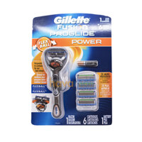 Bộ dao cạo râu + 6 lưỡi dao cạo Râu Gillette Fusion Proglide 5+1