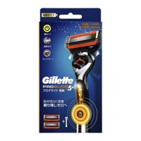 Bộ dao cạo râu chạy pin và 10 lưỡi dao cạo Râu Gillette Fusion Proglide 5+1 power