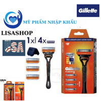 Bộ dao cạo râu chính hãng 5 +1 Gillette Fusion5 4Up Fusion Razor 1Up